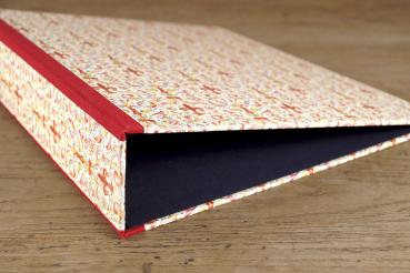 gilded paper with classic colorful Florentine design